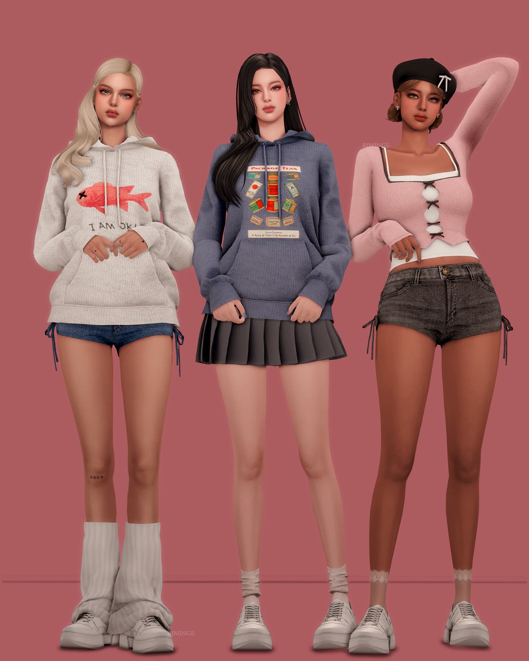 Галерея мода Сет одежды Sweet Kitsch & Cozy Pack #3